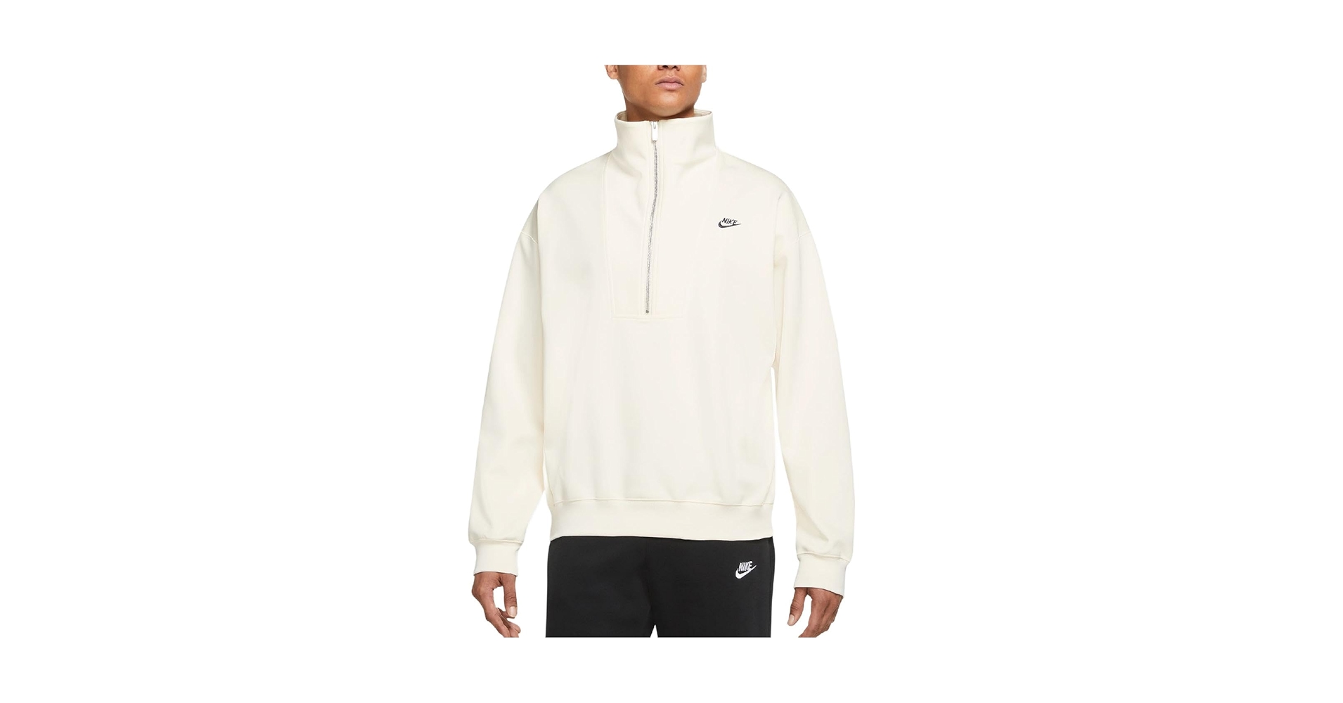 Nike Circa Half-Zip Men's Pullover Jacket DQ4237-113, Coconut Milk